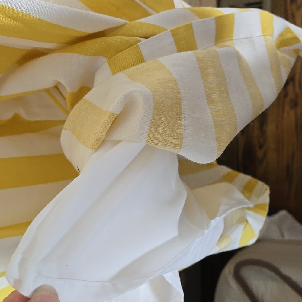 Joules " Macey" Yellow and White Striped Sundress Size 6 - Picture 9 of 12